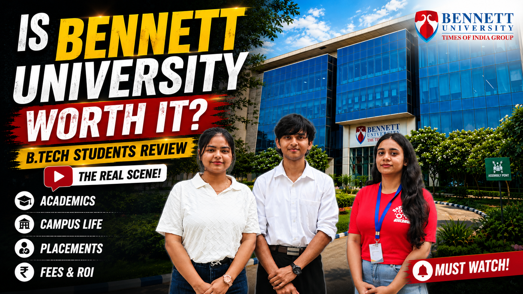  Bennett University B.Tech Student Review 2026 | Placements, Campus Life & Reality Check! #bennett 